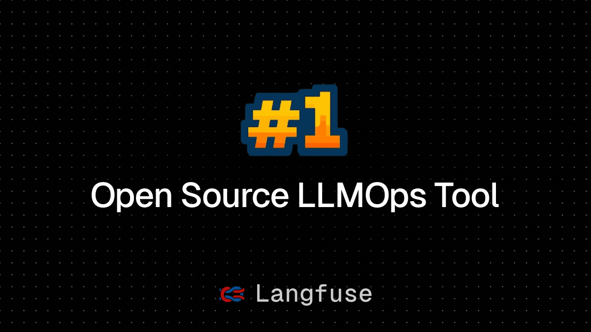 Langfuse is the #1 most used Open Source LLMOps Product
